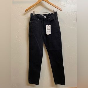 Zara High Raise Ankle Length Slim Jeans - Size 2 (UK 34)